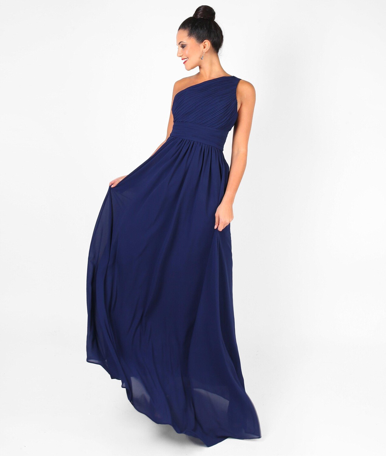 Вечернее платье макси на одно плечо KRISP, темно-синий
Вечернее платье макси на одно плечо KRISP, темно-синий