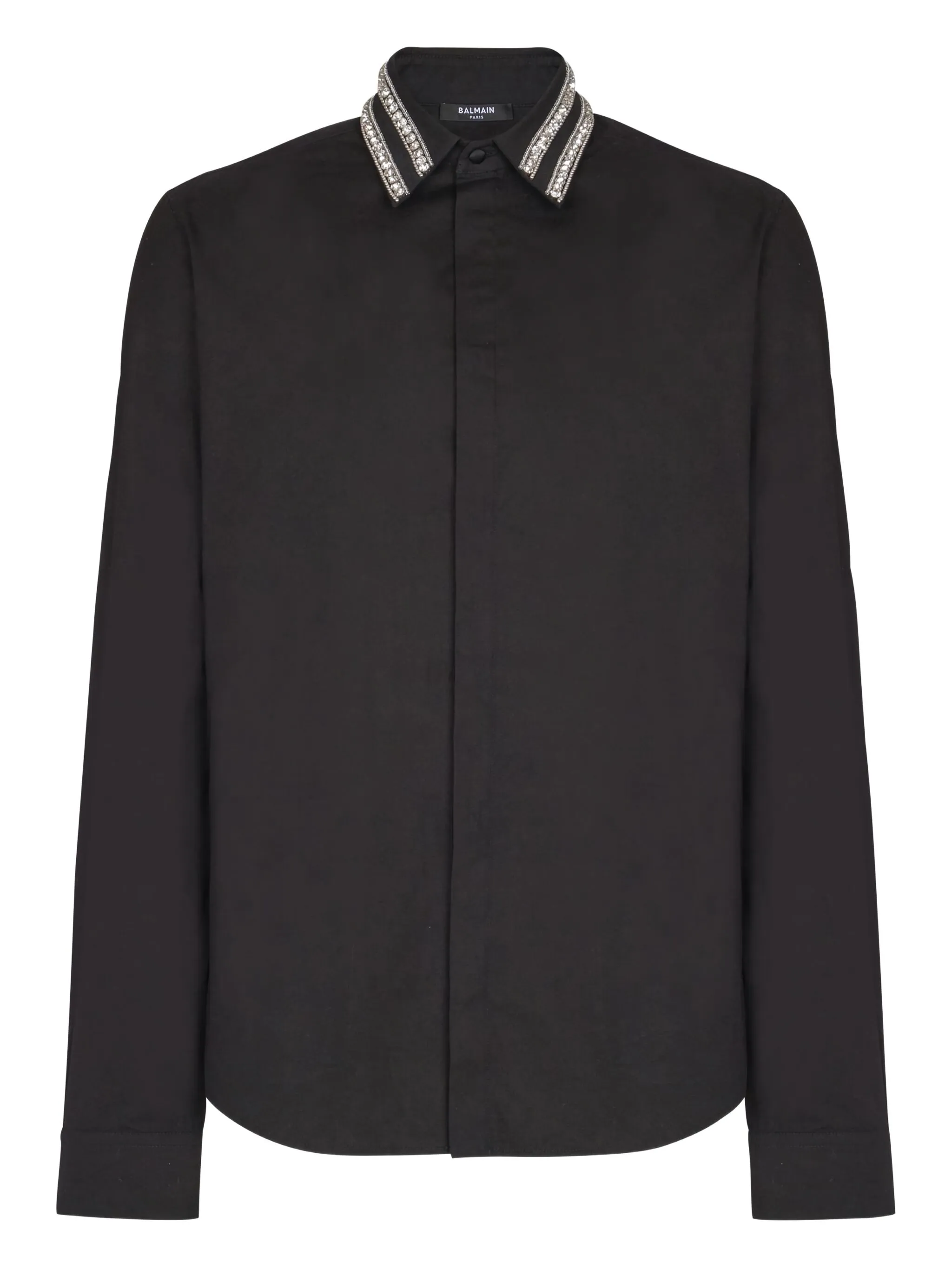 Рубашка с кристаллами Balmain, черный
Рубашка с кристаллами Balmain, черный