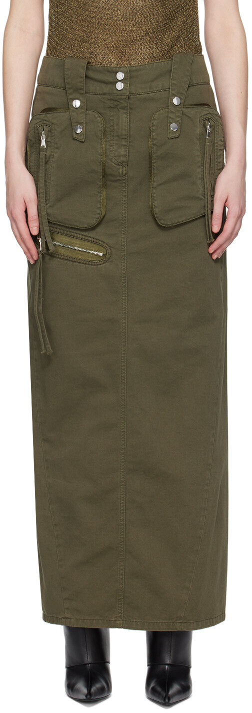 Зеленая длинная юбка с вышивкой Blumarine
Зеленая длинная юбка с вышивкой Blumarine