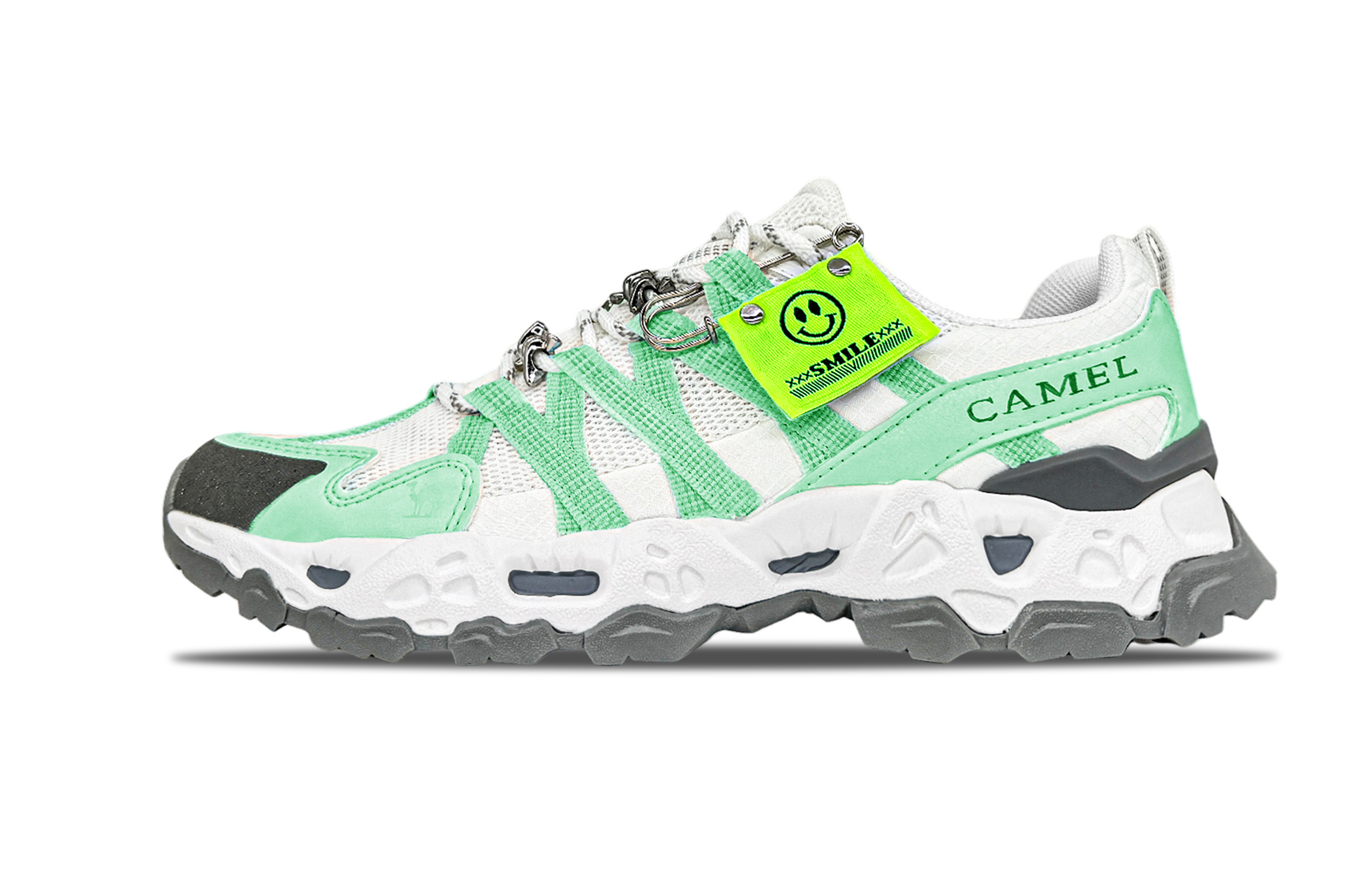 CAMEL Кроссовки Clear Rock с низким верхом, амортизирующим покрытием и износостойким сцеплением, мужские, белые, зеленые
CAMEL Кроссовки Clear Rock с низким верхом, амортизирующим покрытием и износостойким сцеплением, мужские, белые, зеленые