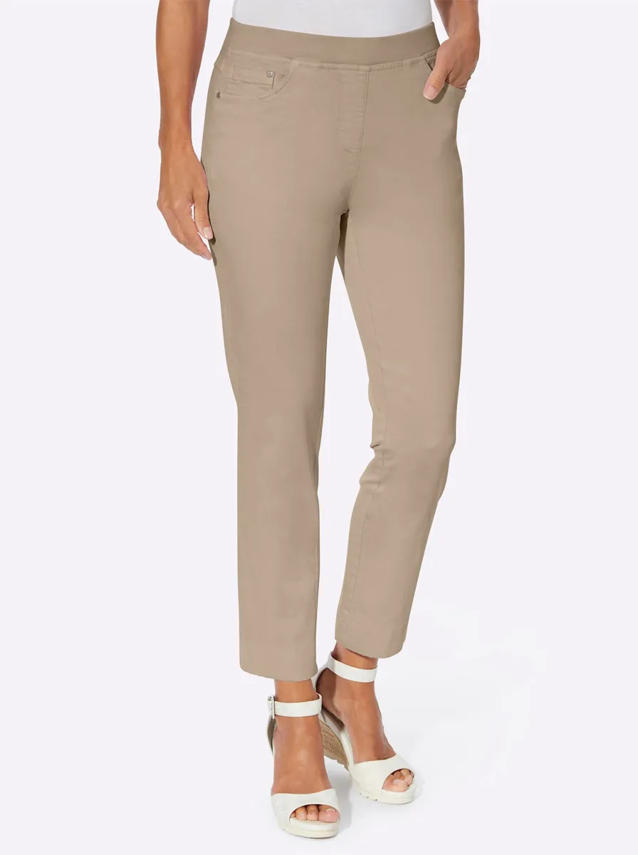 Джинсы Inspirations 7/8 (1 шт.) Inspirationen, бежевый 
Джинсы Inspirations 7/8 (1 шт.) Inspirationen, бежевый