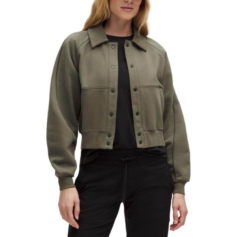 Lululemon Женская флисовая бейсбольная куртка, Army Green/ARMG
Lululemon Женская флисовая бейсбольная куртка, Army Green/ARMG