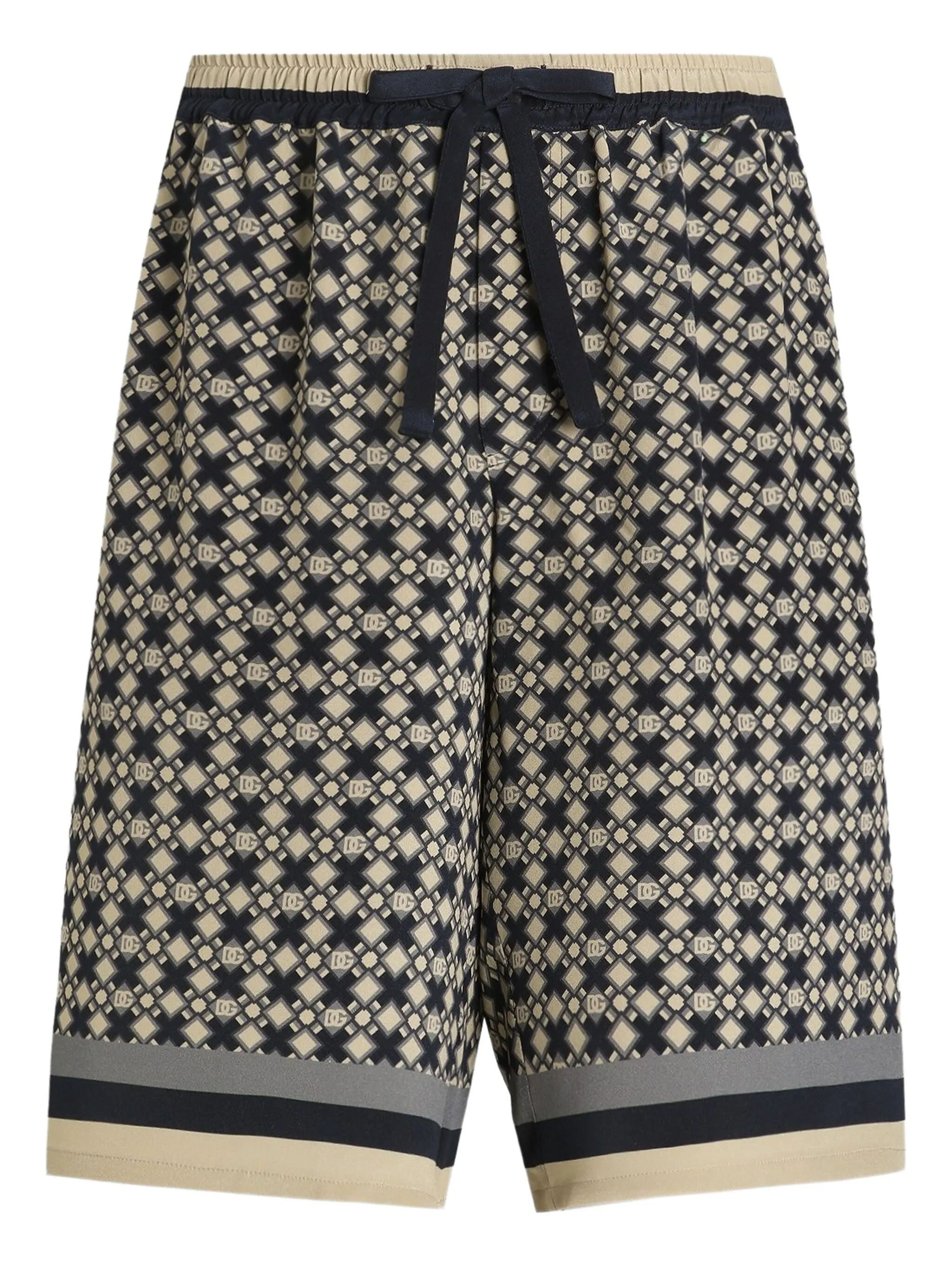 Шорты с кулиской и геометричным узором Dolce & Gabbana, черный
Шорты с кулиской и геометричным узором Dolce & Gabbana, черный