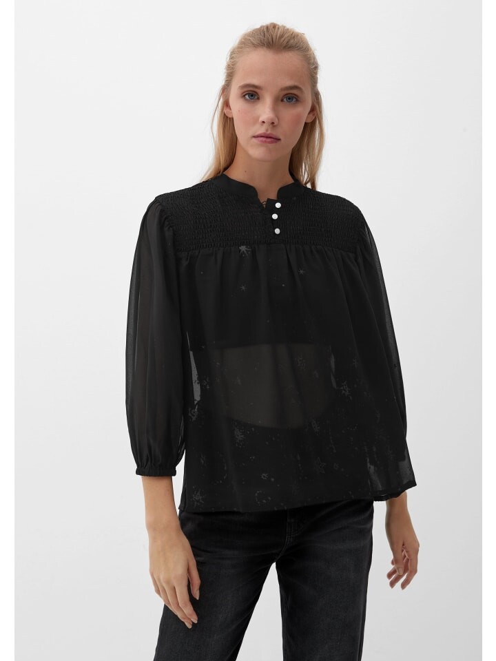 Блуза QS 3/4 Arm, черный 
Блуза QS 3/4 Arm, черный