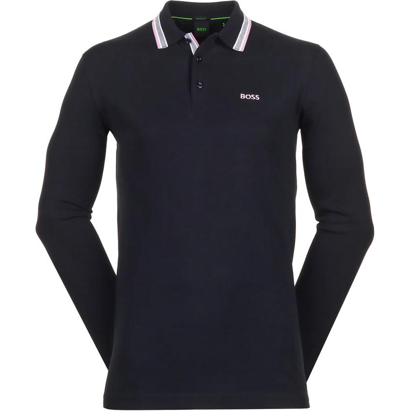 Поло с длинным рукавом и вышитым логотипом HUGO BOSS, темно-синий
Поло с длинным рукавом и вышитым логотипом HUGO BOSS, темно-синий