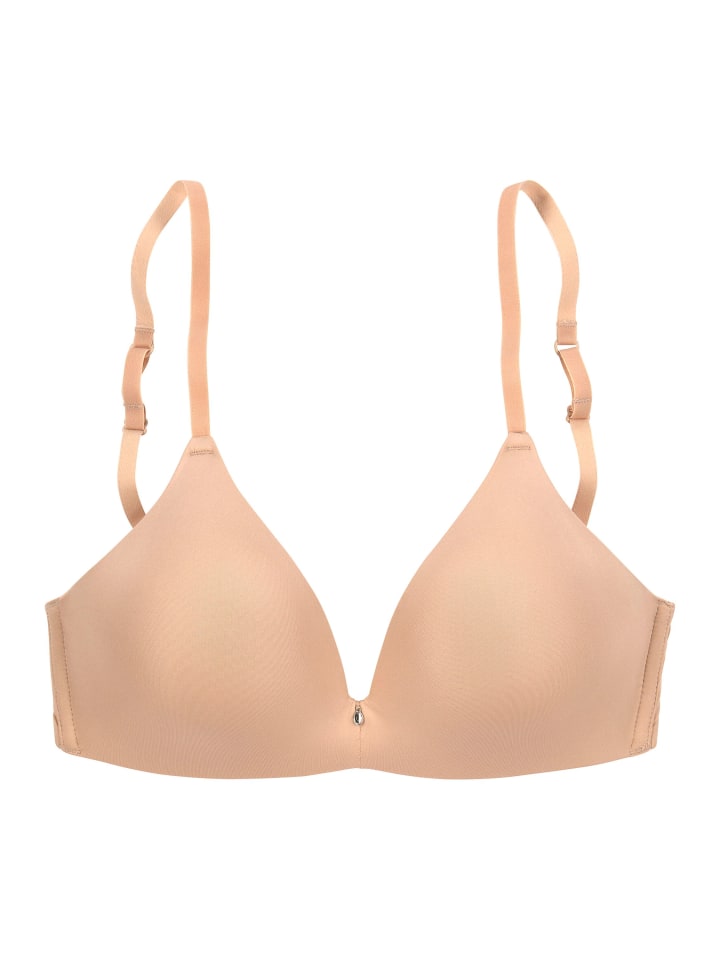 Бюстгальтер пуш-ап без косточек, изготовлен из микротач-материала цвета ириски. LASCANA
Бюстгальтер пуш-ап без косточек, изготовлен из микротач-материала цвета ириски. LASCANA