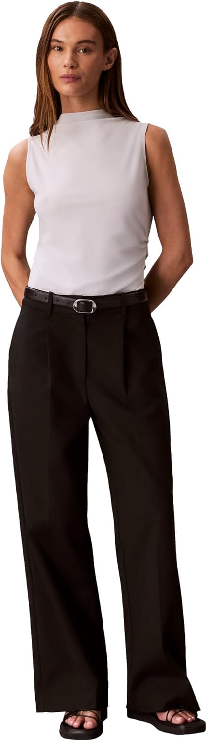 Женский креповый топ с воротником-стойкой Calvin Klein, Oyster Mushroom
Женский креповый топ с воротником-стойкой Calvin Klein, Oyster Mushroom