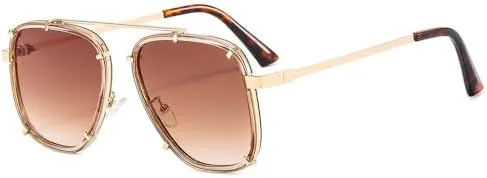 Винтажные солнцезащитные очки для женщин, мужские солнцезащитные очки, ретро-стиль, градиентные, модные, с защитой от УФ-излучения UV400 MTZJH, Champagne
Винтажные солнцезащитные очки для женщин, мужские солнцезащитные очки, ретро-стиль, градиентные, модные, с защитой от УФ-излучения UV400 MTZJH, Champagne