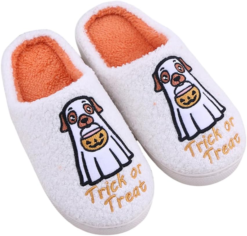 Домашние тапочки HiGropcore на Хэллоуин для женщин и мужчин, милые и жуткие осенние тапочки, уютные плюшевые теплые тапочки для дома, для улицы и дома, B6- Ghost Dog
Домашние тапочки HiGropcore на Хэллоуин для женщин и мужчин, милые и жуткие осенние тапочки, уютные плюшевые теплые тапочки для дома, для улицы и дома, B6- Ghost Dog