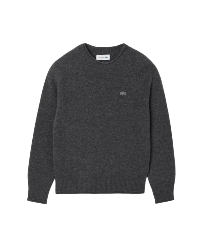 Объемный вязаный пуловер из чесаной шерсти. Lacoste, серый
Объемный вязаный пуловер из чесаной шерсти. Lacoste, серый