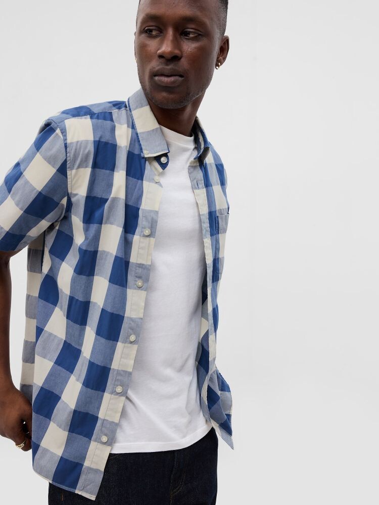 Рубашка с узором Gap, синий
Рубашка с узором Gap, синий