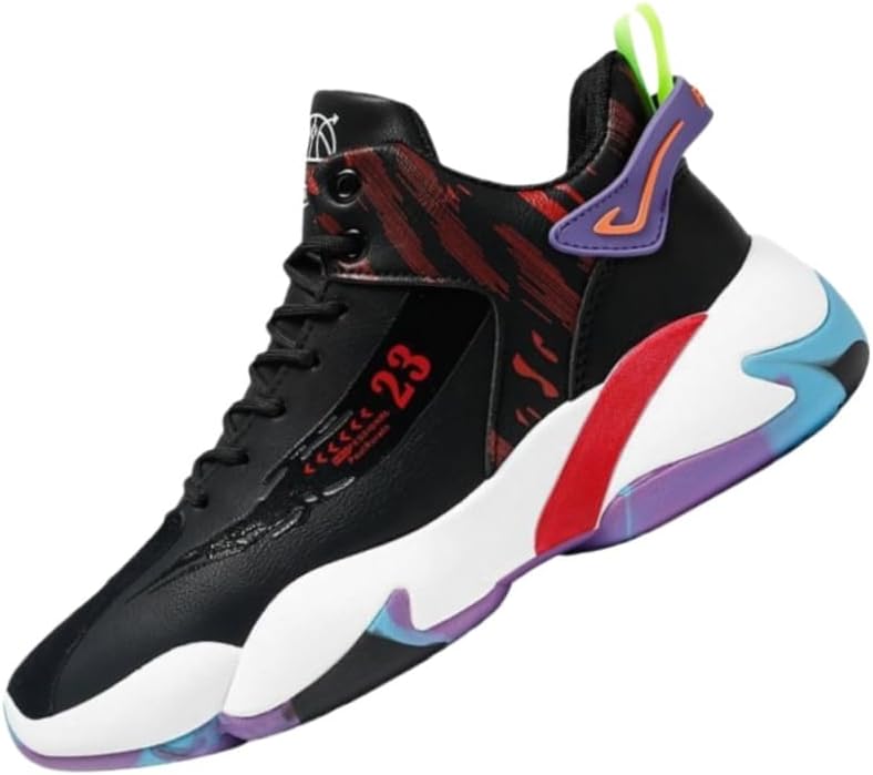 Модные высокие баскетбольные кроссовки для бега, тренировок, прогулок и повседневной носки. Дышащие и удобные. Противоскользящие и прочные Fmshi, черный/красный
Модные высокие баскетбольные кроссовки для бега, тренировок, прогулок и повседневной носки. Дышащие и удобные. Противоскользящие и прочные Fmshi, черный/красный