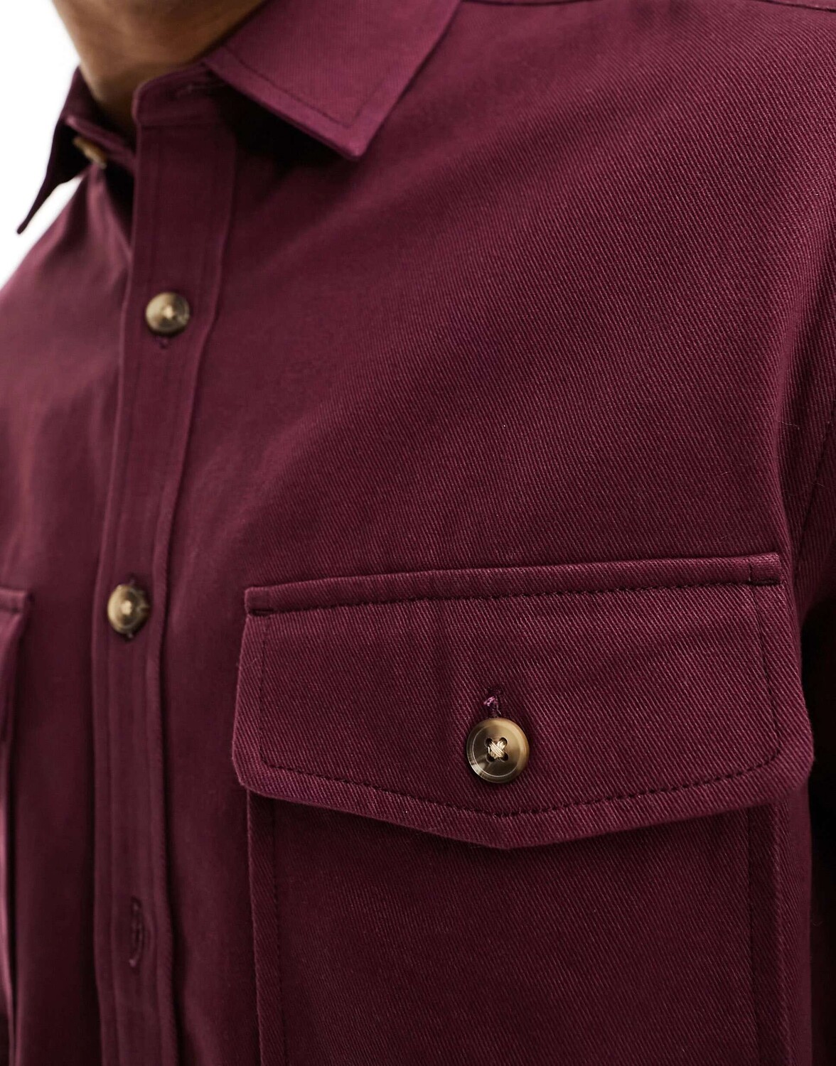 Бордовая хлопковая рубашка ASOS
Бордовая хлопковая рубашка ASOS