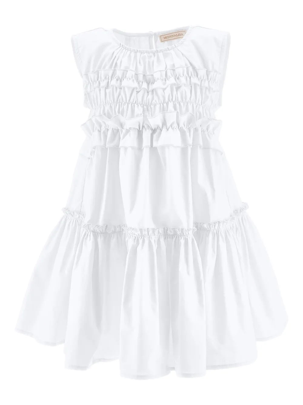 Ярусное платье с оборками Monnalisa, белый
Ярусное платье с оборками Monnalisa, белый