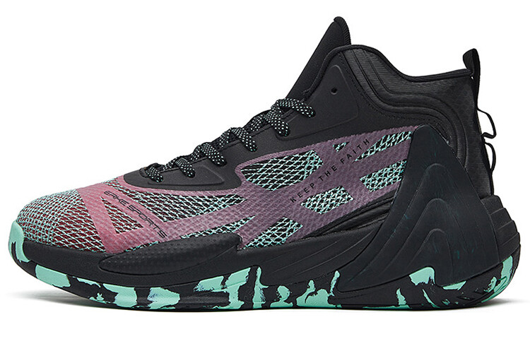 Баскетбольные кроссовки мужские средней высоты черные фиолетовые зеленые Erke
Баскетбольные кроссовки мужские средней высоты черные фиолетовые зеленые Erke