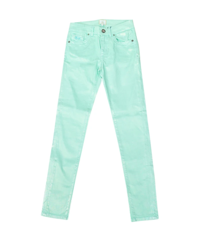 Блестящие эластичные узкие брюки для женщин La Martina, зеленый
Блестящие эластичные узкие брюки для женщин La Martina, зеленый