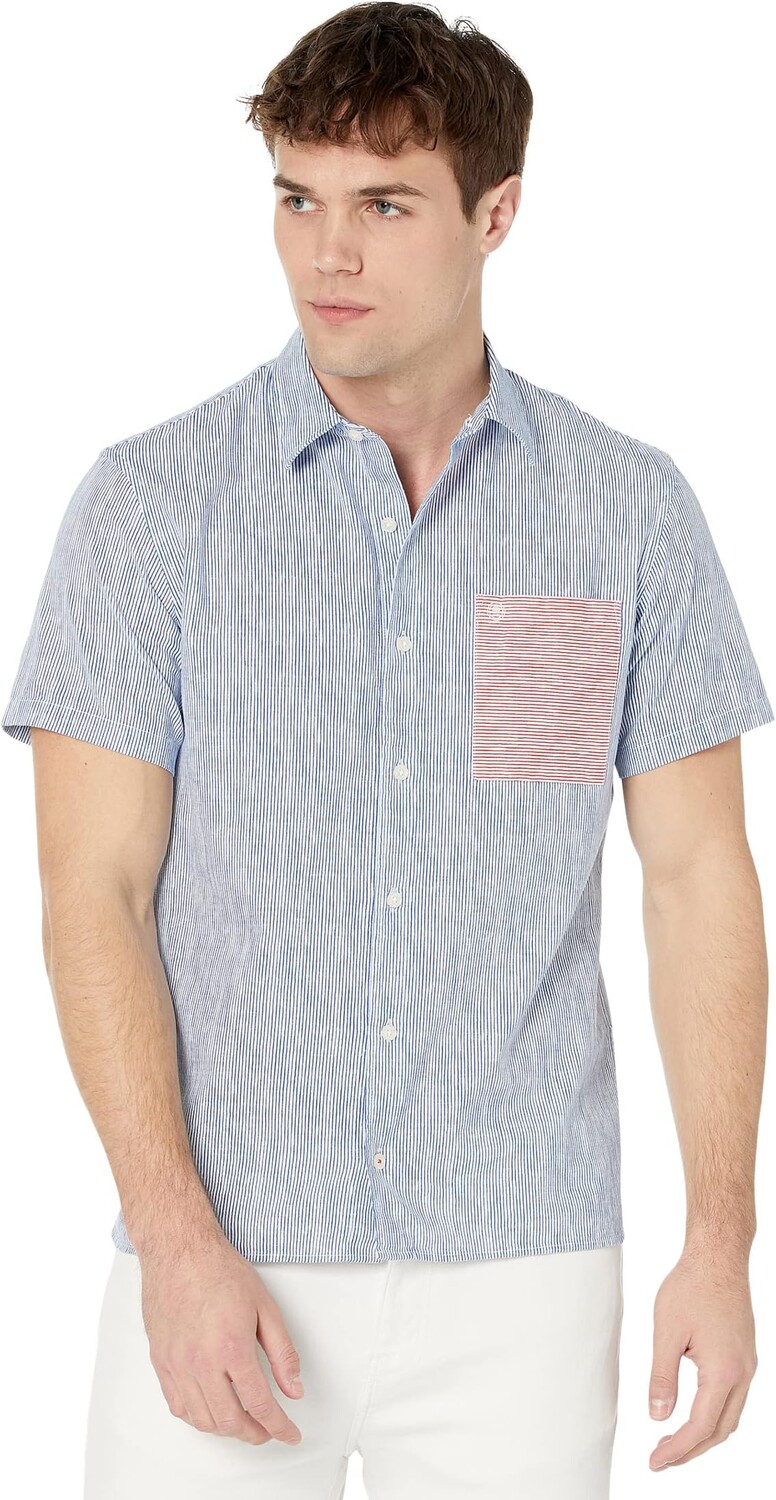 Рубашка SERGE BLANCO Short Sleeve Striped Shirt with Contrast Pocket, синий
Рубашка SERGE BLANCO Short Sleeve Striped Shirt with Contrast Pocket, синий
