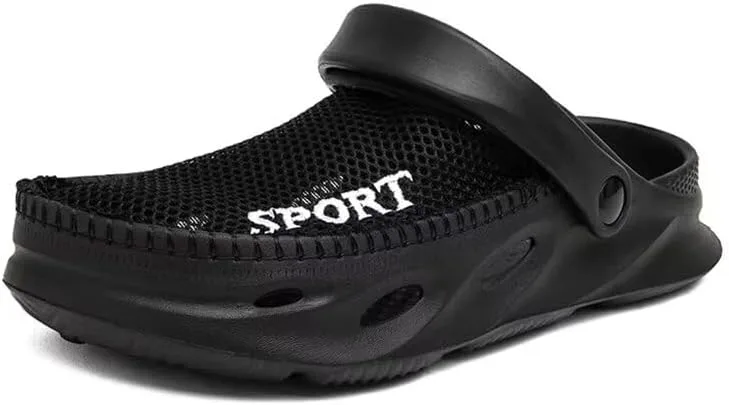 Мужские мягкие дышащие летние шлепанцы из сетки для прогулок на улице и пляжа Zonkacen, черный
Мужские мягкие дышащие летние шлепанцы из сетки для прогулок на улице и пляжа Zonkacen, черный