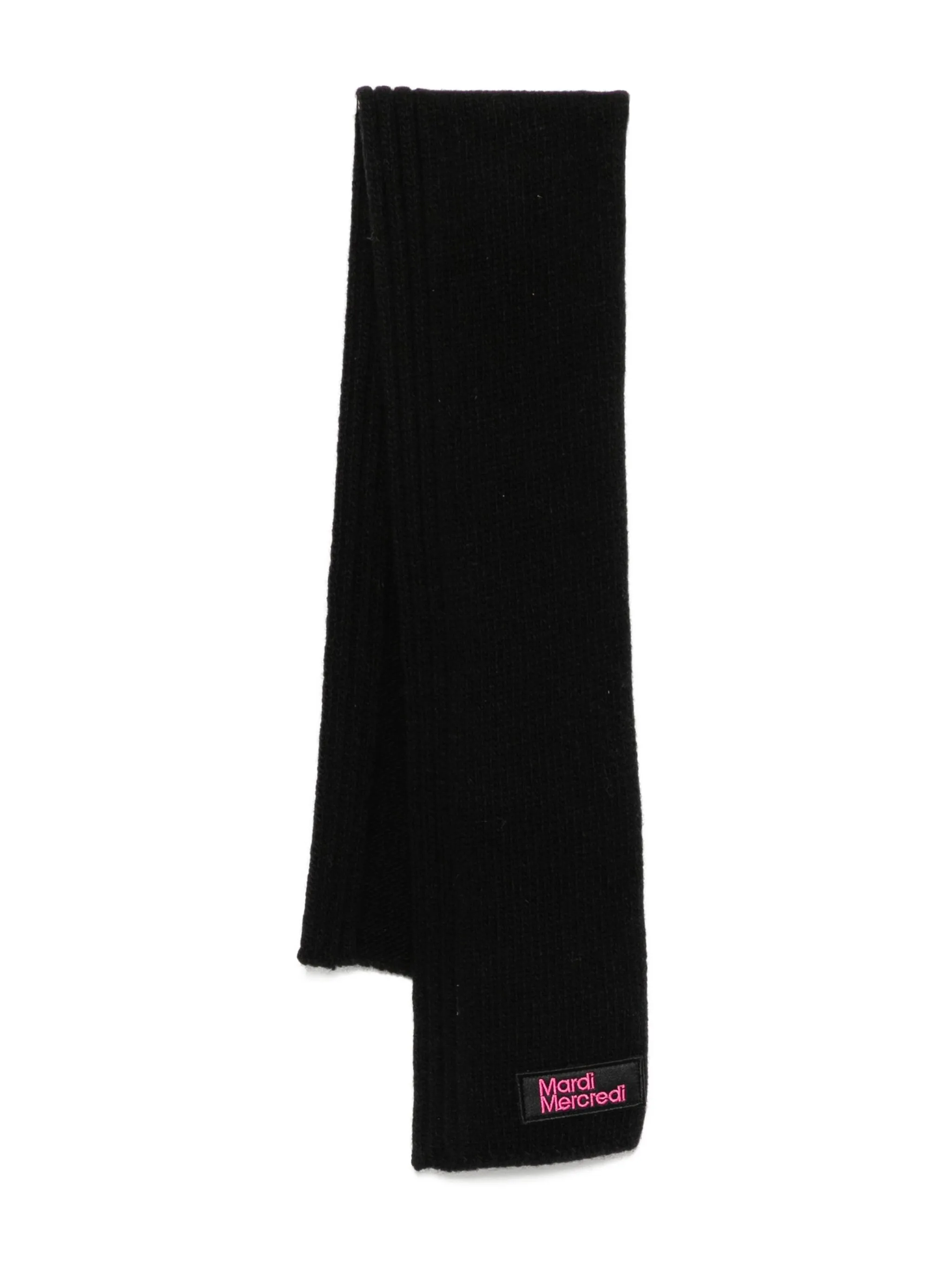 Шерстяной шарф с логотипом Mardi Mercredi Les Petites, черный
Шерстяной шарф с логотипом Mardi Mercredi Les Petites, черный