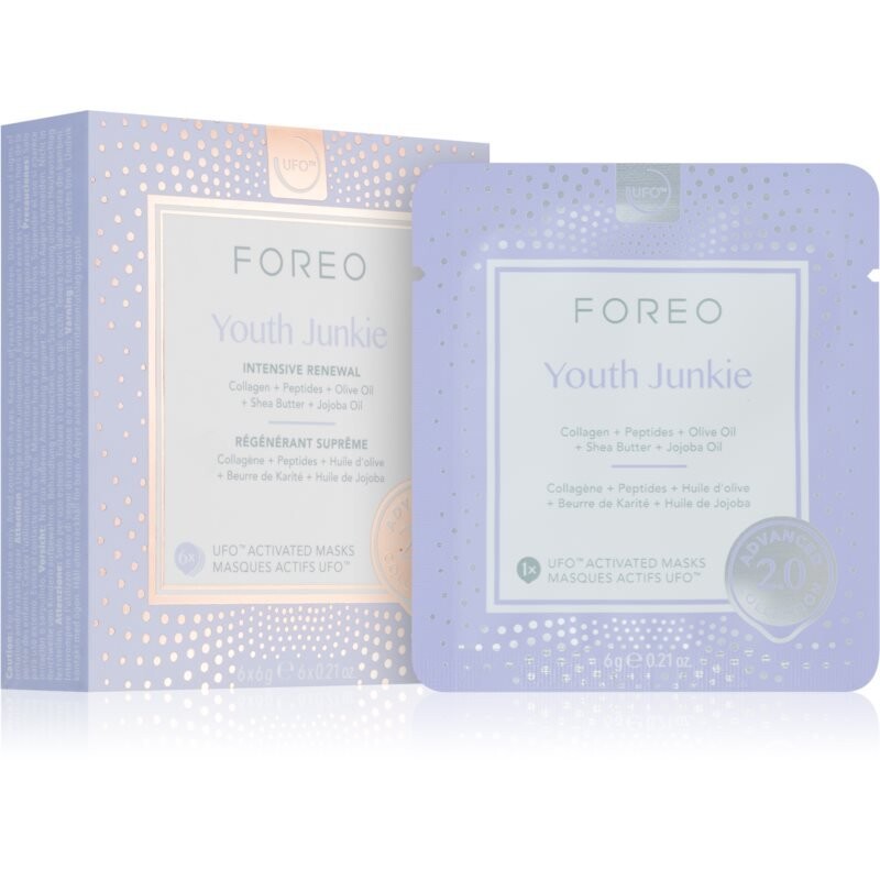 FOREO UFO Youth Junkie антивозрастная маска для лица 6 шт
FOREO UFO Youth Junkie антивозрастная маска для лица 6 шт