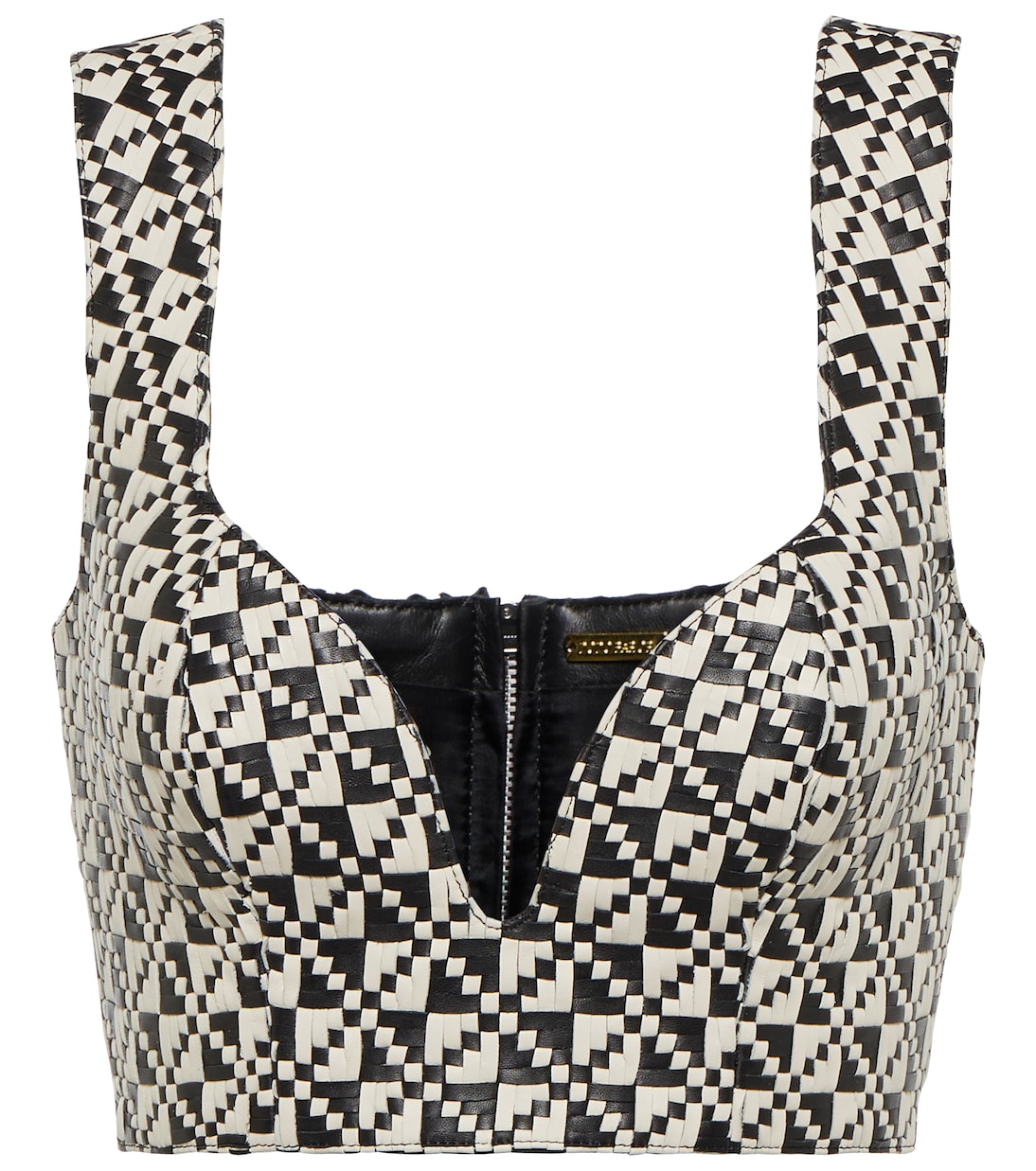 Кожаный укороченный топ Dodo Bar Or, Black Combo
Кожаный укороченный топ Dodo Bar Or, Black Combo