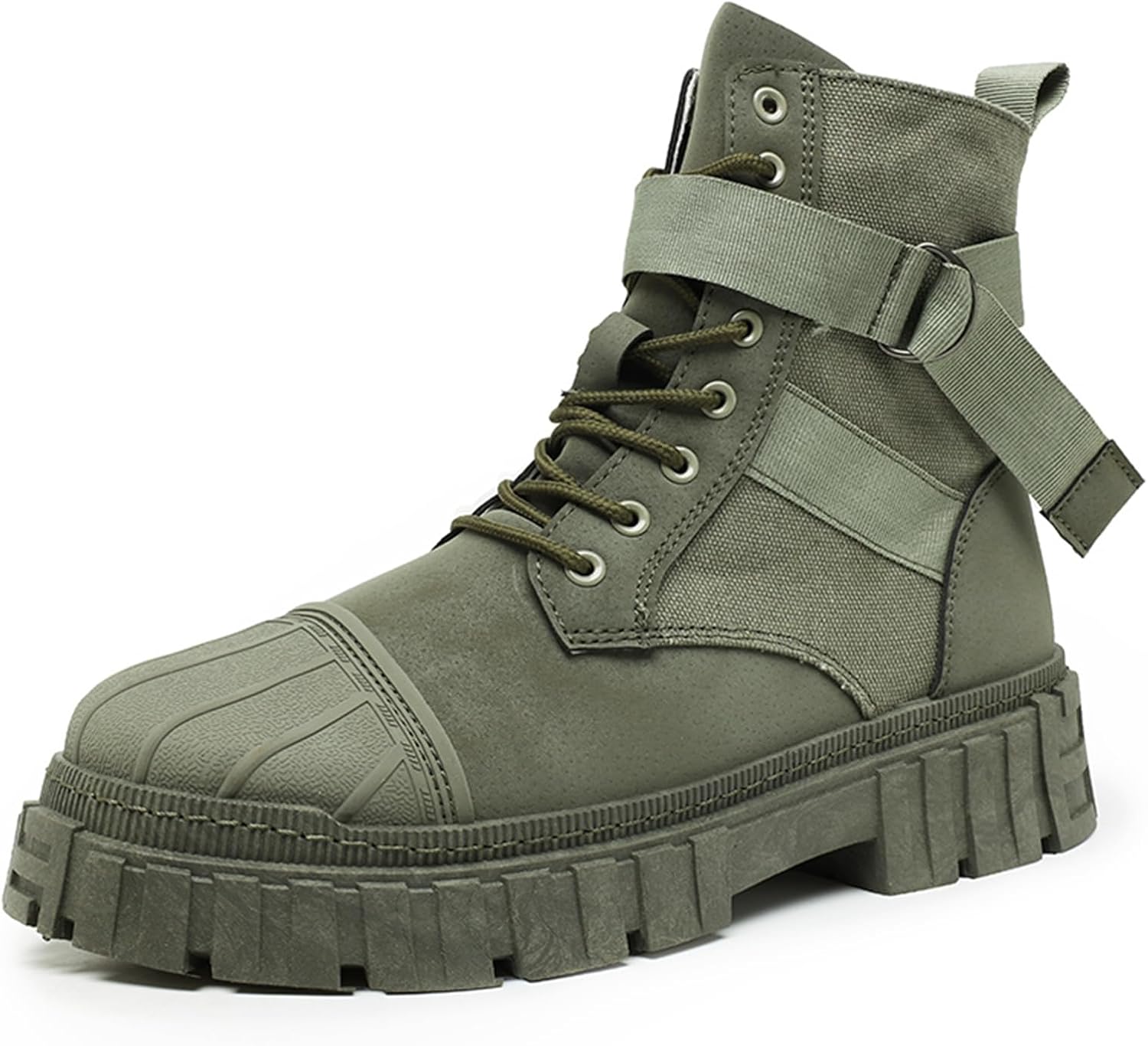 Мужские дышащие кожаные боевые ботинки на шнуровке с застежкой-липучкой, легкие, мягкий массивный каблук, платформа, круглый носок, повседневная обувь для ежедневного ношения, походов, прогулок и охоты Tengfeifly, зеленый
Мужские дышащие кожаные боевые ботинки на шнуровке с застежкой-липучкой, легкие, мягкий массивный каблук, платформа, круглый носок, повседневная обувь для ежедневного ношения, походов, прогулок и охоты Tengfeifly, зеленый