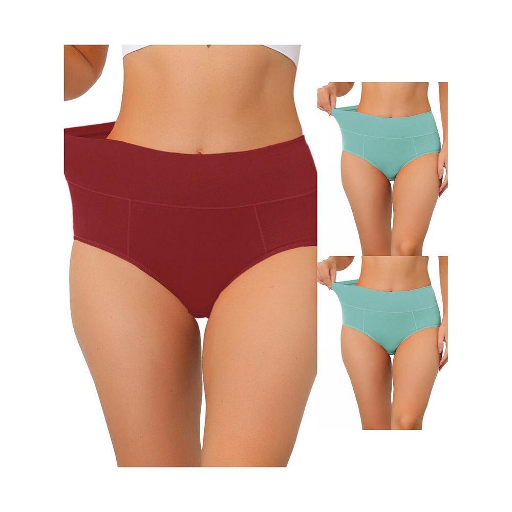 3 упаковки женского хлопкового нижнего белья с высокой талией (доступны в размерах больших размеров и разных цветах), нижнего белья для контроля живота ALLEGRA K, цвет Macaron Green Burgundy
3 упаковки женского хлопкового нижнего белья с высокой талией (доступны в размерах больших размеров и разных цветах), нижнего белья для контроля живота ALLEGRA K, цвет Macaron Green Burgundy