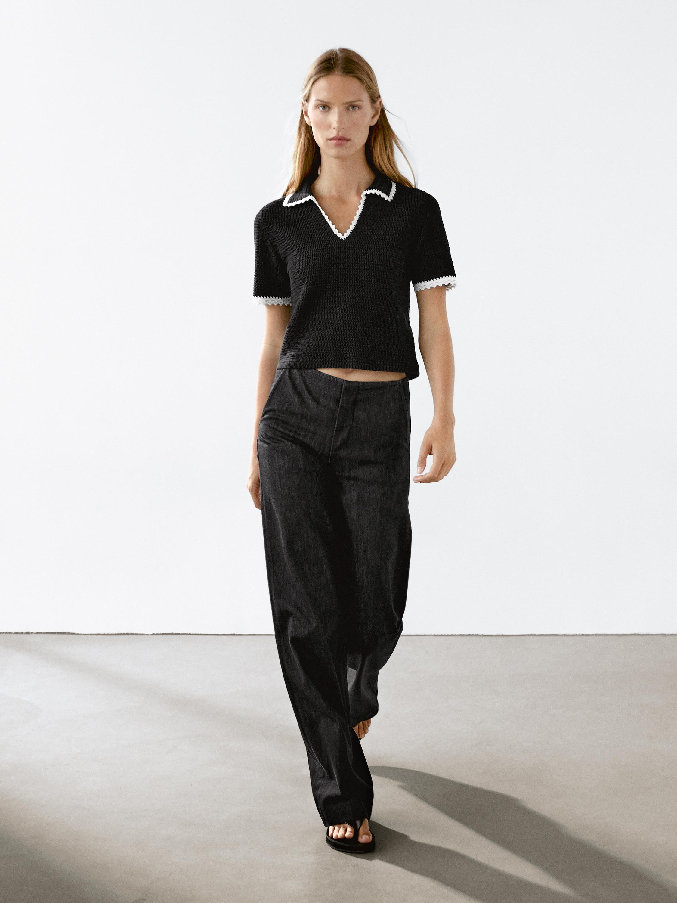 Рубашка-Поло из хлопка с короткими рукавами Massimo Dutti, черный
Рубашка-Поло из хлопка с короткими рукавами Massimo Dutti, черный