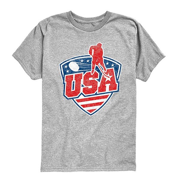 Футболка с принтом Boys 8-20 usa hockey distressed Licensed Character, Athletic Heather
Футболка с принтом Boys 8-20 usa hockey distressed Licensed Character, Athletic Heather
