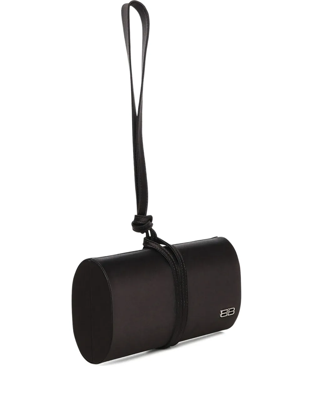 Атласный клатч BB Balenciaga, черный
Атласный клатч BB Balenciaga, черный
