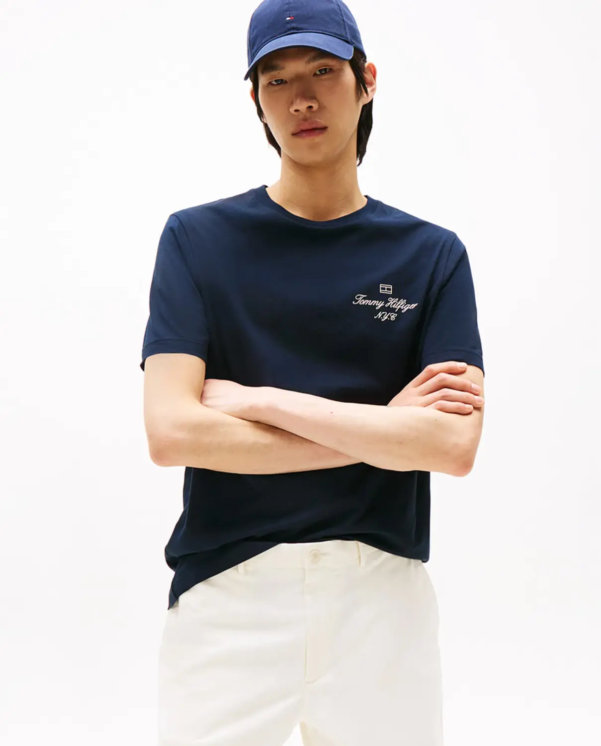 Мужская однотонная футболка с коротким рукавом Tommy Hilfiger, темно-синий
Мужская однотонная футболка с коротким рукавом Tommy Hilfiger, темно-синий