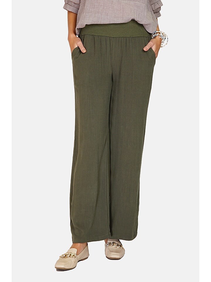 Тканевые брюки Le Jardin du Lin, хаки
Тканевые брюки Le Jardin du Lin, хаки