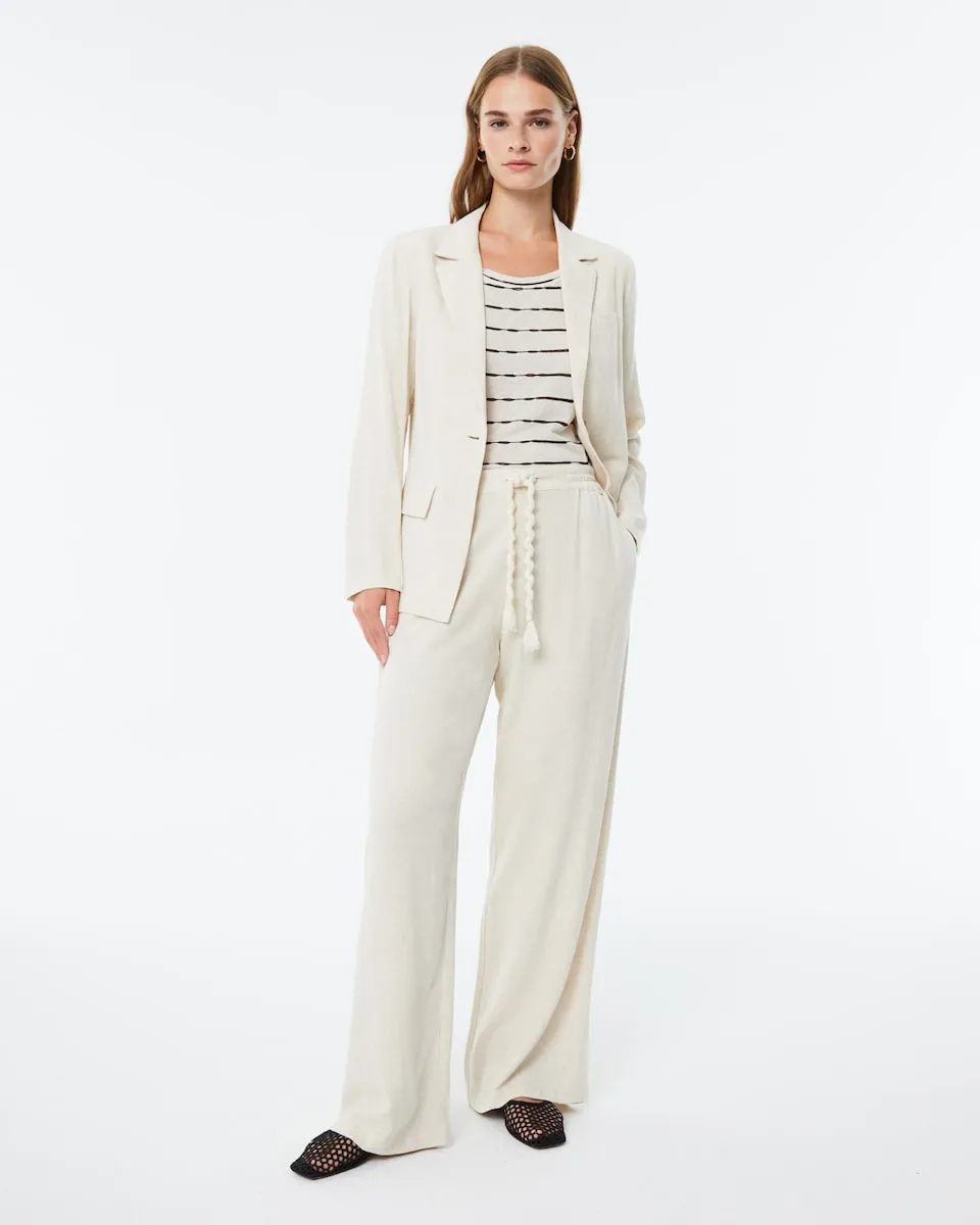 Женские брюки широкого кроя с высокой талией и эластичным поясом Paz Torras, бежевый
Женские брюки широкого кроя с высокой талией и эластичным поясом Paz Torras, бежевый