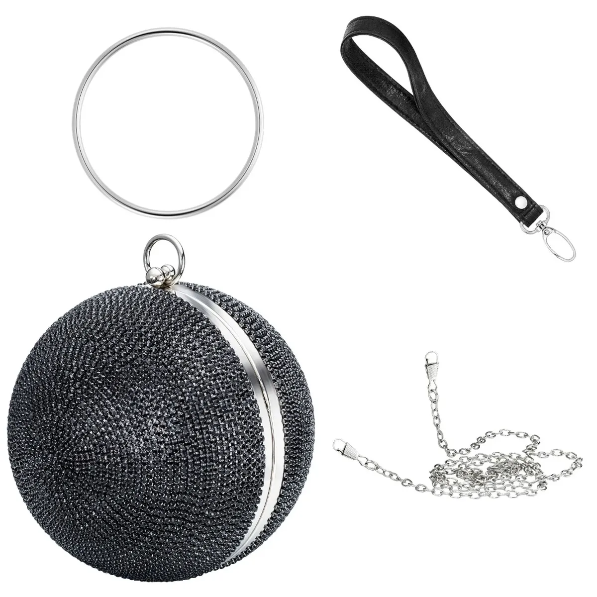 Вечерняя сумка Julie Julsen "металл с черным цирконием", черный
Вечерняя сумка Julie Julsen "металл с черным цирконием", черный