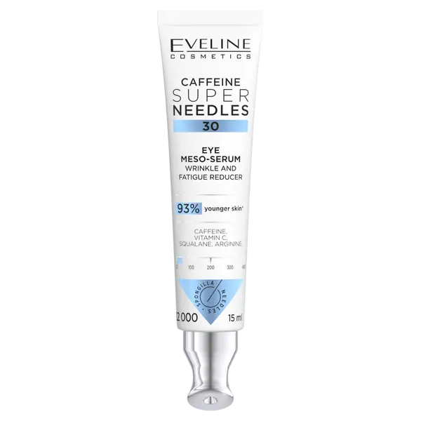 Мезо-сыворотка под глаза, средство от морщин и усталости, 15 мл Eveline Cosmetics Needless
Мезо-сыворотка под глаза, средство от морщин и усталости, 15 мл Eveline Cosmetics Needless