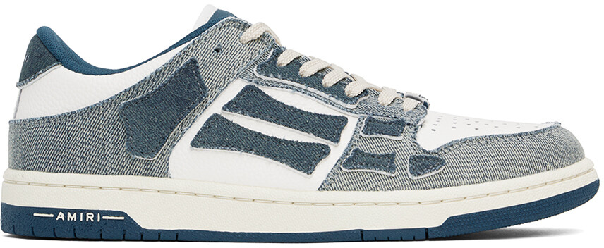 Бело-синие винтажные джинсовые кроссовки Skel Top Low AMIRI, Синий, Бело-синие винтажные джинсовые кроссовки Skel Top Low AMIRI
Бело-синие винтажные джинсовые кроссовки Skel Top Low AMIRI, Синий, Бело-синие винтажные джинсовые кроссовки Skel Top Low AMIRI