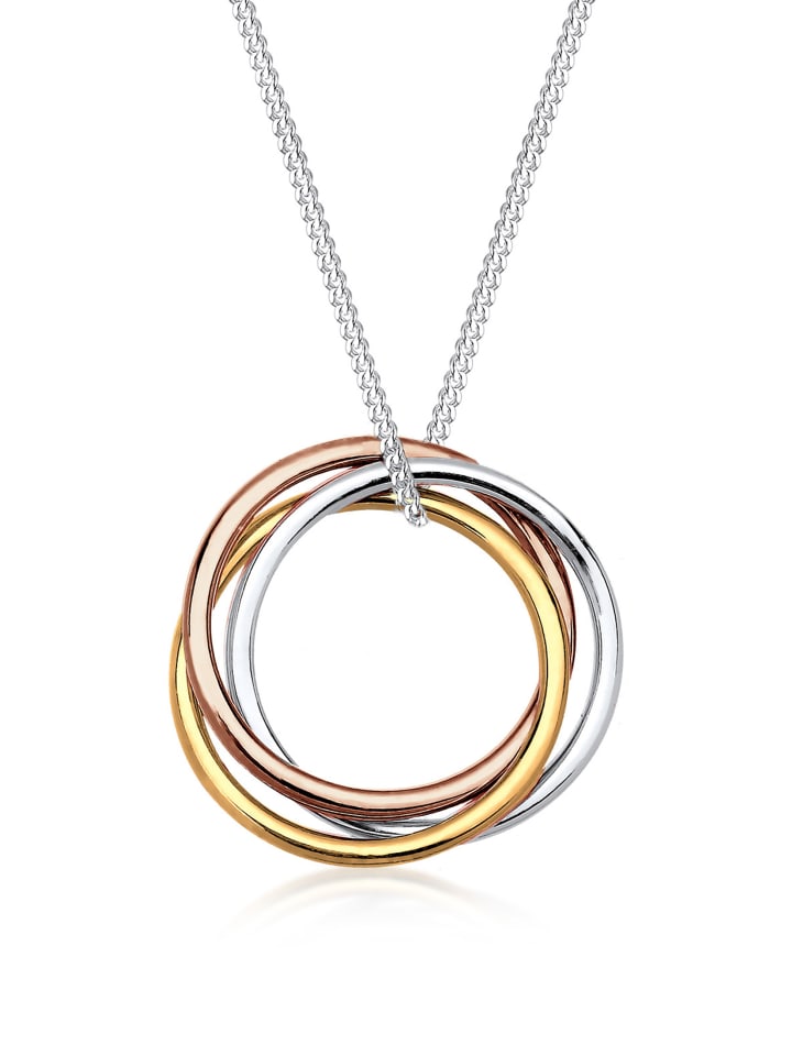 Elli Колье из розового золота 925 пробы, кольцо с двухцветным/трехцветным серебряным орнаментом
Elli Колье из розового золота 925 пробы, кольцо с двухцветным/трехцветным серебряным орнаментом