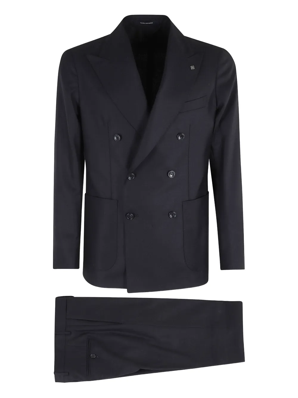 Двубортный костюм-двойка Tagliatore, синий 
Двубортный костюм-двойка Tagliatore, синий