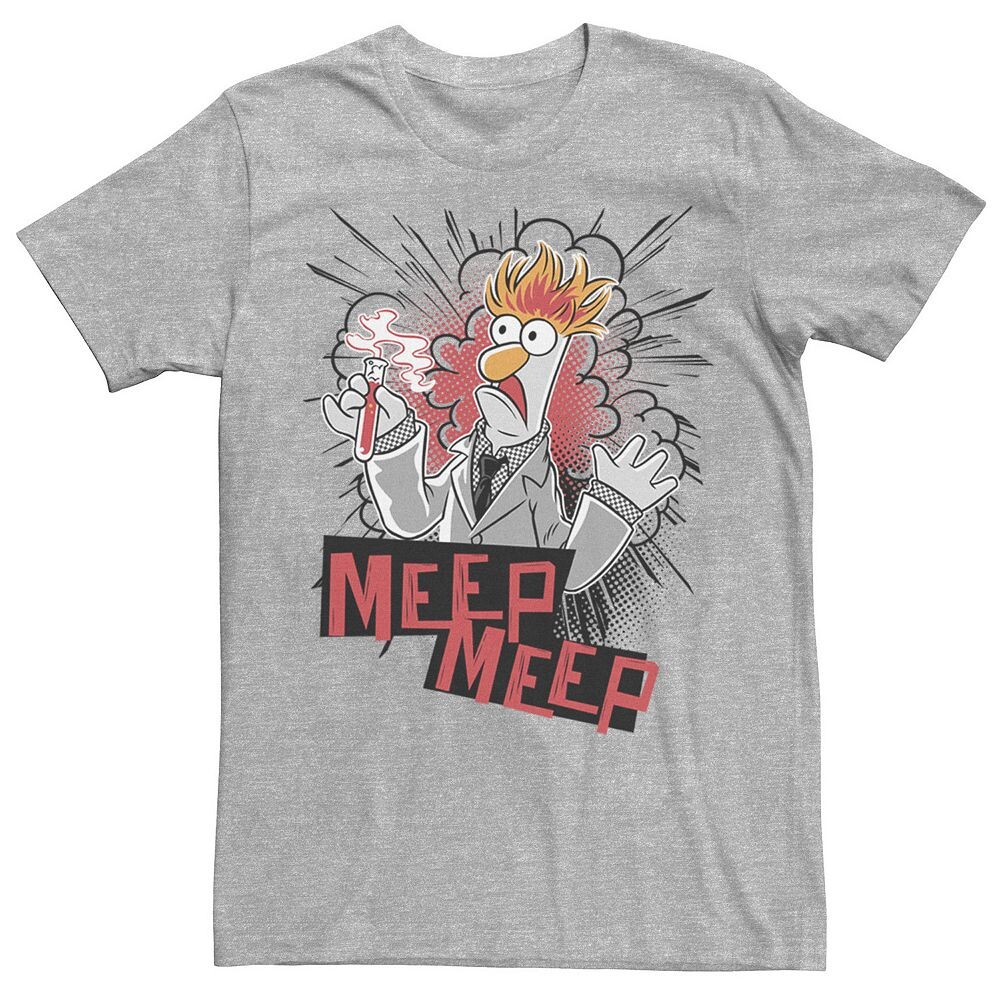 Мужская футболка Muppet Beaker Meep Comics Licensed Character, цвет Athletic Heather 
Мужская футболка Muppet Beaker Meep Comics Licensed Character, цвет Athletic Heather