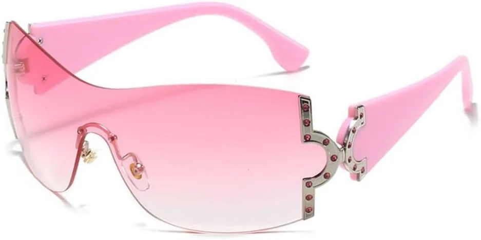 Модные цельные солнцезащитные очки для женщин, блестящие хрустальные солнцезащитные очки с защитой от УФ-излучения UV400, разноцветные очки с бриллиантами MTZJH, Pink
Модные цельные солнцезащитные очки для женщин, блестящие хрустальные солнцезащитные очки с защитой от УФ-излучения UV400, разноцветные очки с бриллиантами MTZJH, Pink