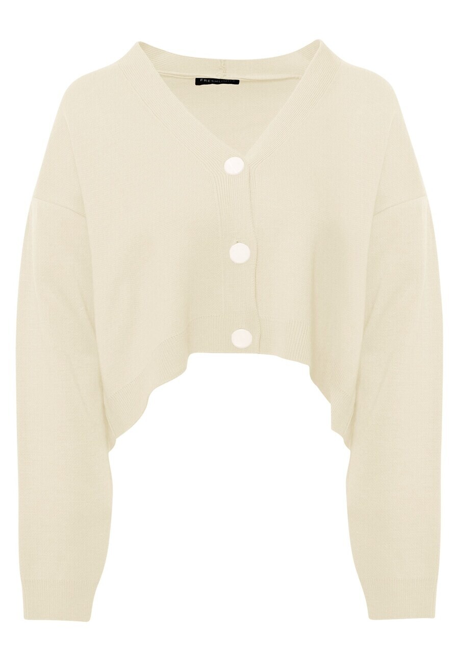 Вязаный кардиган FRESHLIONS Knit Cardigan Aylen, белый 
Вязаный кардиган FRESHLIONS Knit Cardigan Aylen, белый