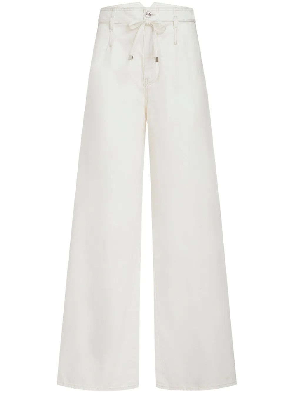Широкие джинсы с завышенной талией ETRO, белый 
Широкие джинсы с завышенной талией ETRO, белый