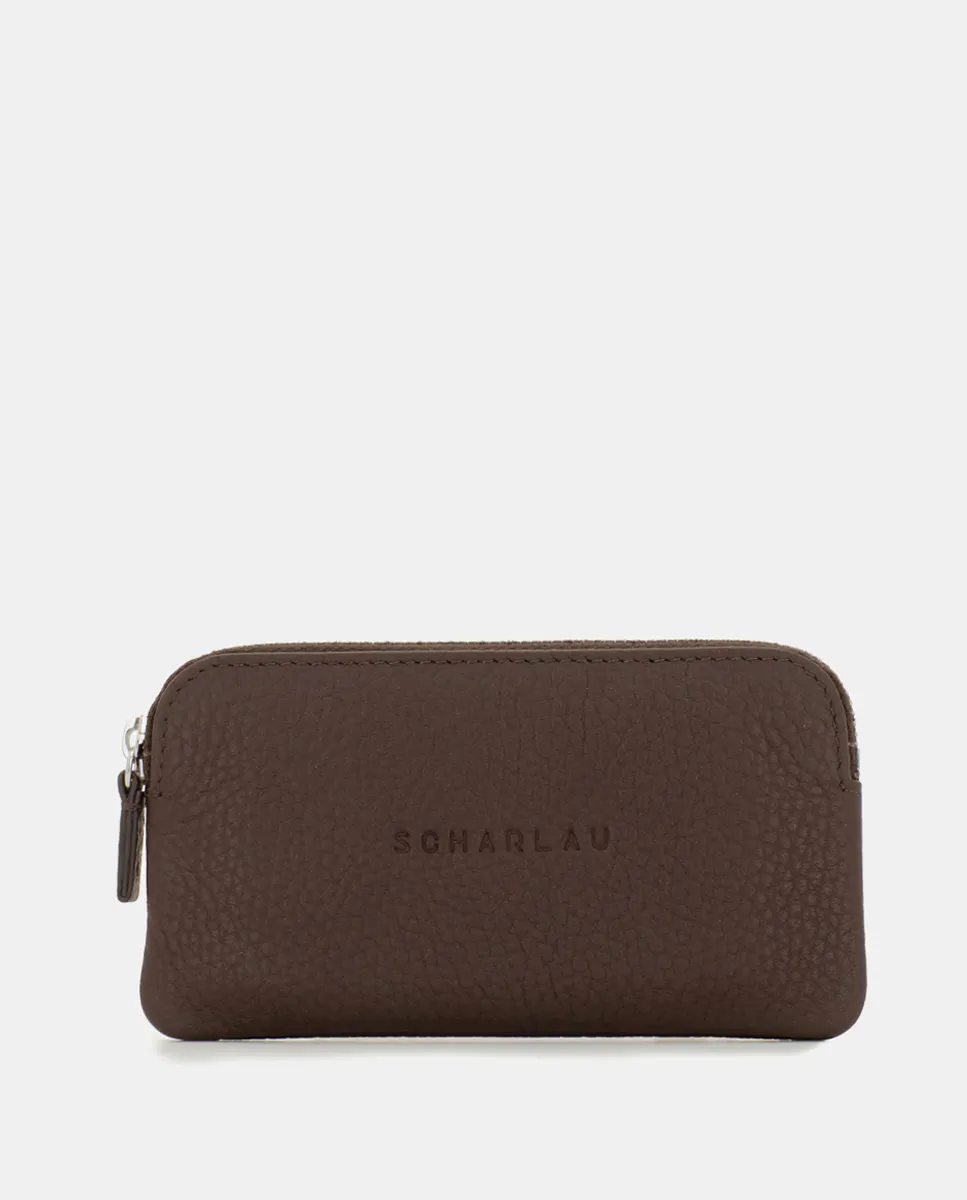 Мужской темно-коричневый кожаный кошелек для ключей Scharlau, темно-коричневый
Мужской темно-коричневый кожаный кошелек для ключей Scharlau, темно-коричневый