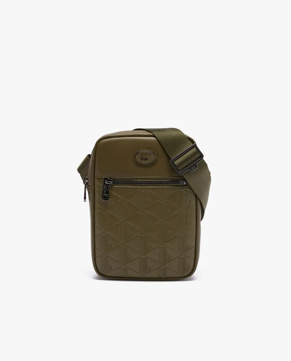 Мужская курьерская сумка через плечо Nomogramme Lacoste, оливковый 
Мужская курьерская сумка через плечо Nomogramme Lacoste, оливковый