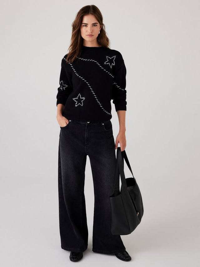 Джемпер Star Detail Mint Velvet, Black/White
Джемпер Star Detail Mint Velvet, Black/White