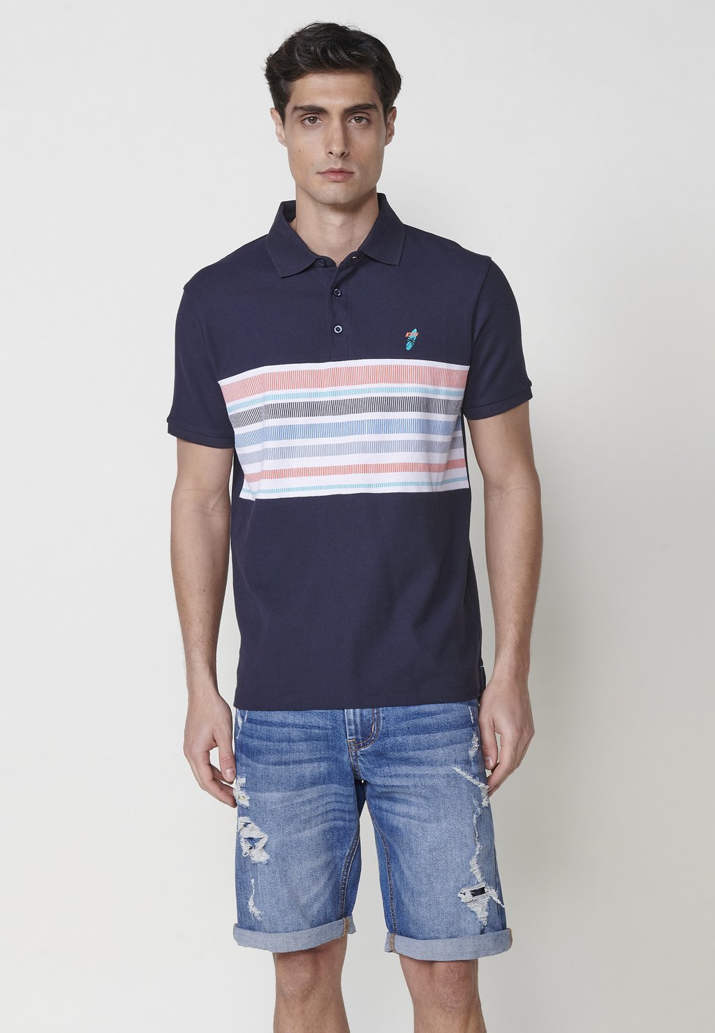Рубашка поло SHORT-SLEEVED Koroshi, темно-синий
Рубашка поло SHORT-SLEEVED Koroshi, темно-синий