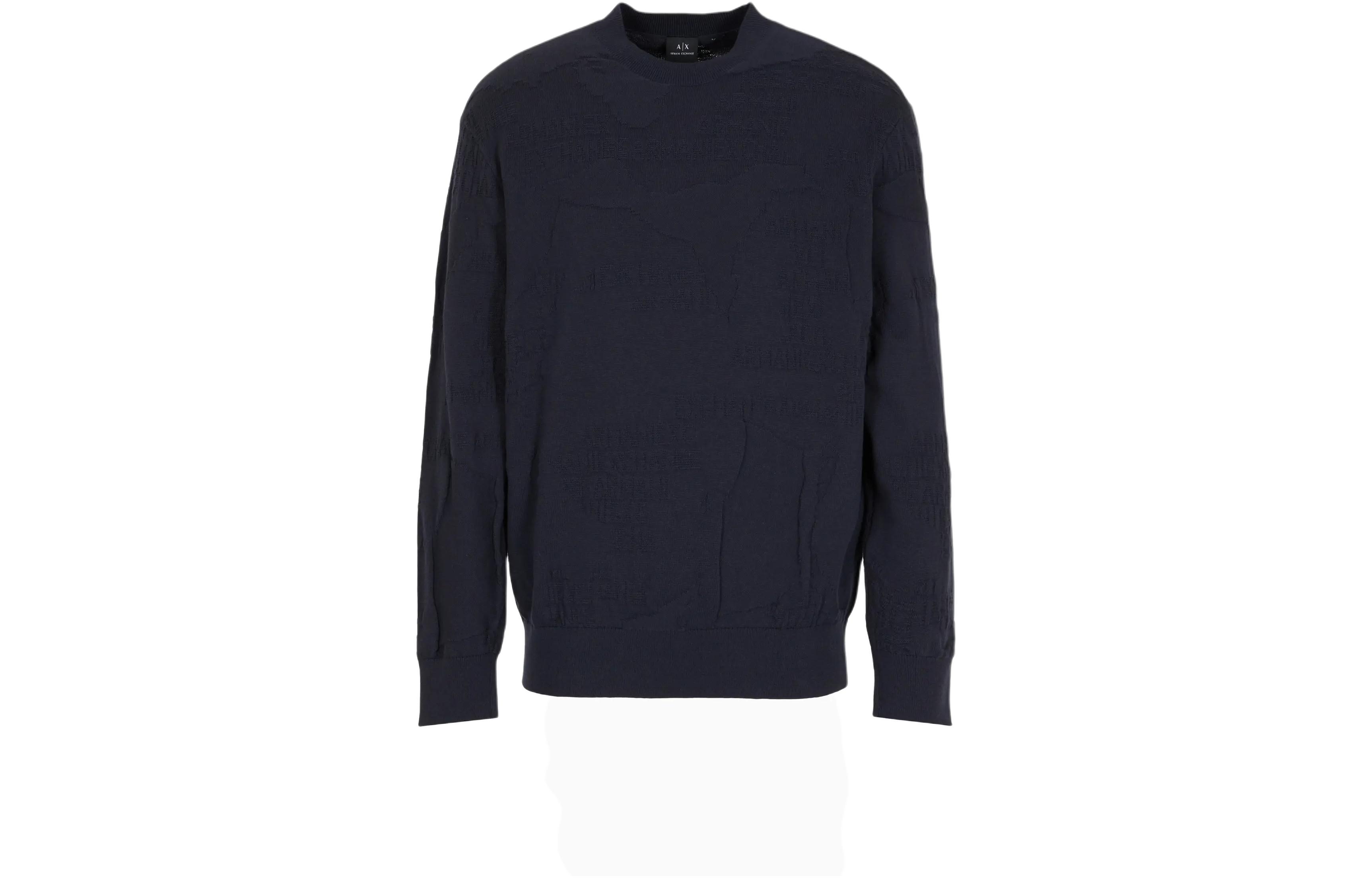Вязаный свитер SS24 мужской морской синий ARMANI EXCHANGE
Вязаный свитер SS24 мужской морской синий ARMANI EXCHANGE