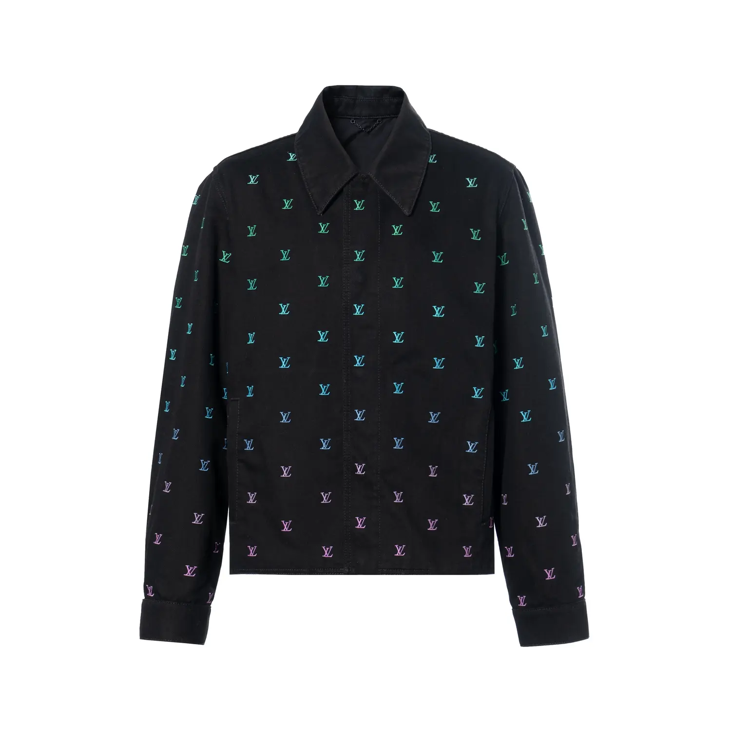 LOUIS VUITTON Куртка тренерская джинсовая с градиентной вышивкой, Marine Blue
LOUIS VUITTON Куртка тренерская джинсовая с градиентной вышивкой, Marine Blue