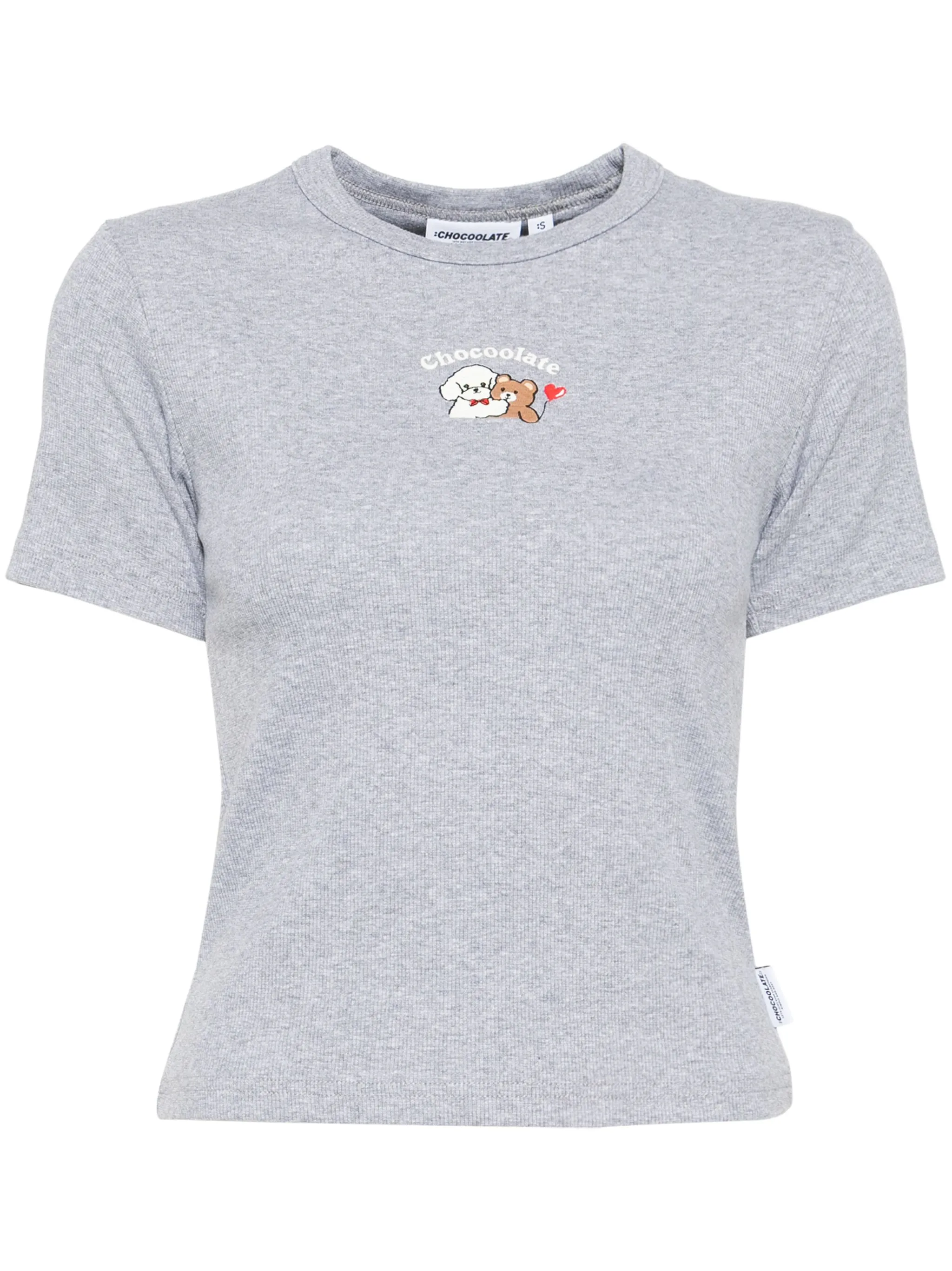 Футболка с вышитым логотипом Chocoolate, серый
Футболка с вышитым логотипом Chocoolate, серый