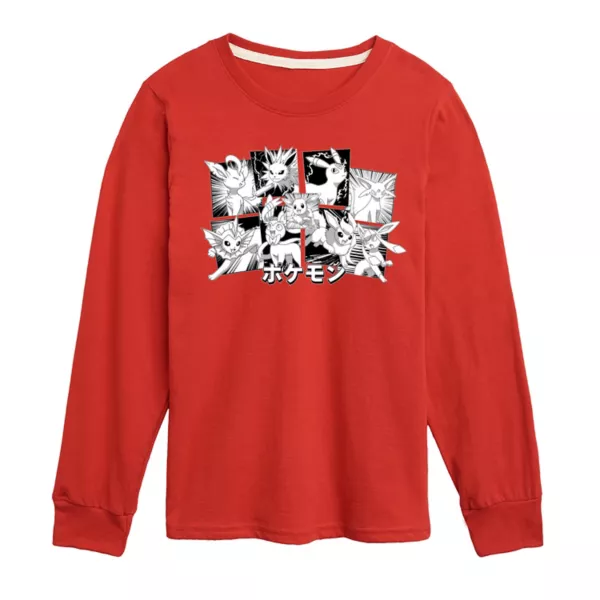 Футболка с длинным рукавом для мальчиков 8-20 лет с принтом покемонов Eeveelutions Licensed Character, красный
Футболка с длинным рукавом для мальчиков 8-20 лет с принтом покемонов Eeveelutions Licensed Character, красный